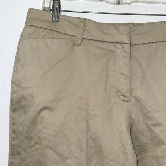 Charter Club Womens Classic Fit Khaki Pants Size 14 Cotton/Spandex - Picture 2 of 7